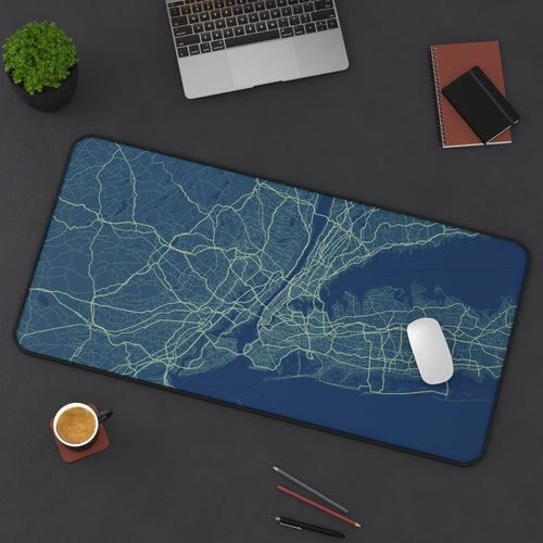 Glowing NYC X Ray Map Desk Mat - Aubaines À GO-GO