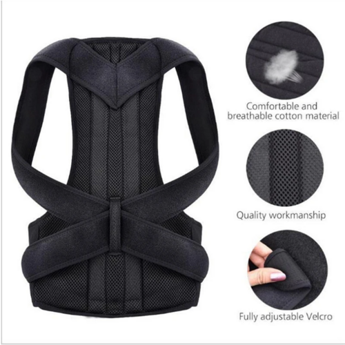 Adjustable Posture Corrector Low Back Support Shoulder Brace Belt For - Aubaines À GO-GO
