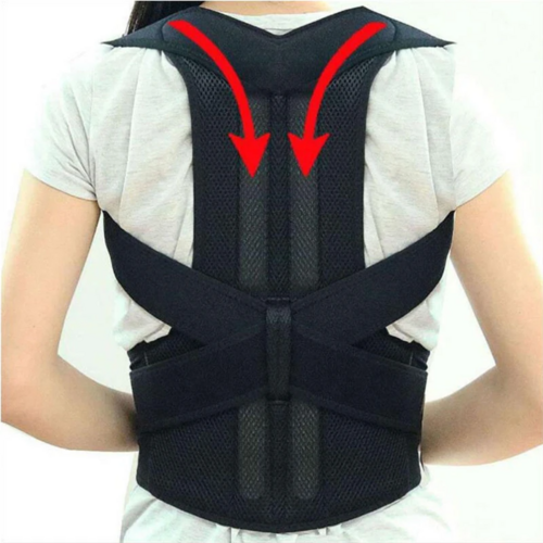 Adjustable Posture Corrector Low Back Support Shoulder Brace Belt For - Aubaines À GO-GO