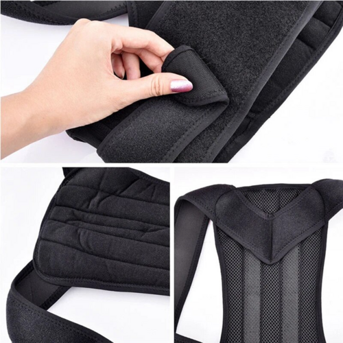 Adjustable Posture Corrector Low Back Support Shoulder Brace Belt For - Aubaines À GO-GO