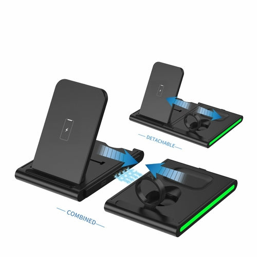 Magnetic Power Tiles 4 In 1 Wireless Charging Station - Aubaines À GO-GO