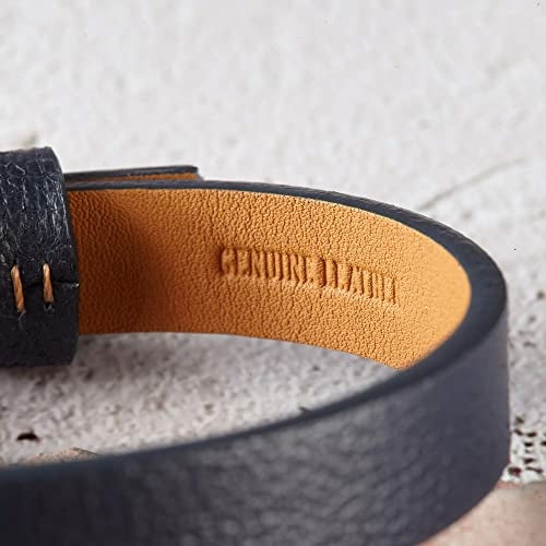 Custom Leather Bracelet Roman Numerals, Valentine Gifts for Boyfriend - Aubaines À GO-GO