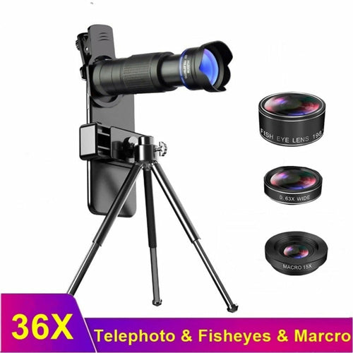 Dragon 36X Mobile Phone Lens Kit With Tripod - Aubaines À GO-GO