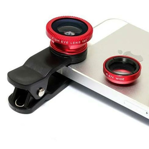 3-in-1 Universal Clip on Smartphone Camera Lens - 6 Colors - Aubaines À GO-GO