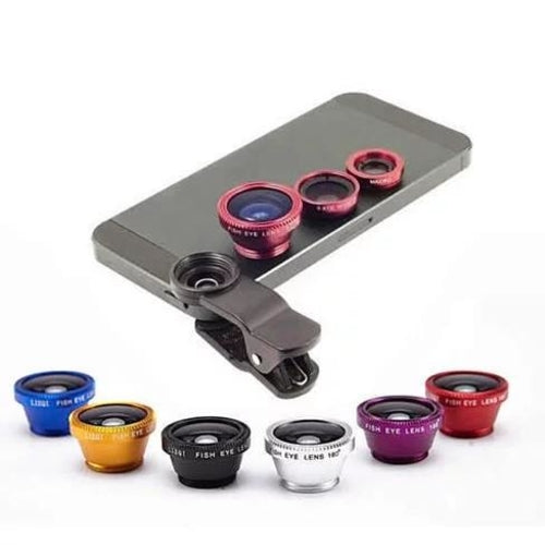 3-in-1 Universal Clip on Smartphone Camera Lens - 6 Colors - Aubaines À GO-GO