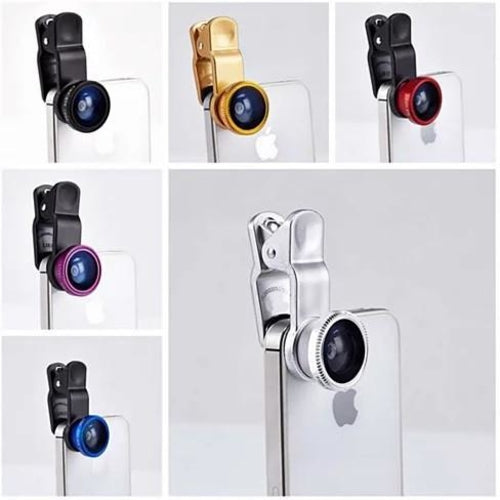 3-in-1 Universal Clip on Smartphone Camera Lens - 6 Colors - Aubaines À GO-GO