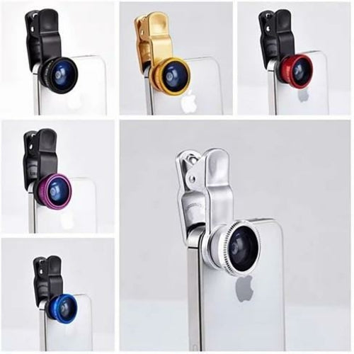 3-in-1 Universal Clip on Smartphone Camera Lens - 6 Colors - Aubaines À GO-GO