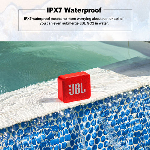 JBL GO 2 Wireless Bluetooth Speaker IPX7 Waterproof With Mic - Aubaines À GO-GO