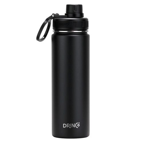 DRINCO® 22oz Stainless Steel Sport Water Bottle - Black - Aubaines À GO-GO