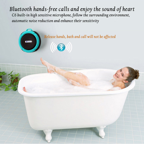 Mini Portable Waterproof Bluetooth Speaker with Suction Cup - Aubaines À GO-GO