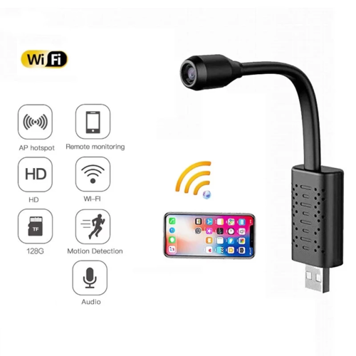 Wifi Mini DIY Camera USB 1080P Camera Motion Detect Home Security - Aubaines À GO-GO