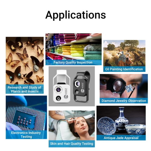 200X Digital Zoom Lens for Mobile Phone for iPhone Samsung smartphones - Aubaines À GO-GO