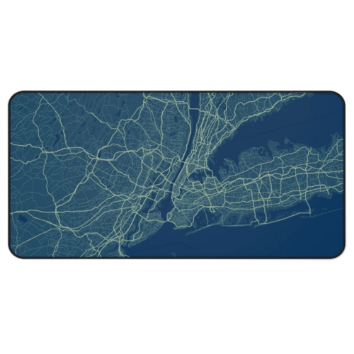Glowing NYC X Ray Map Desk Mat - Aubaines À GO-GO