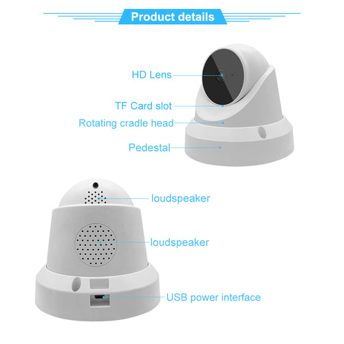 IP WiFi Camera Baby Monitor Home Security Camera - Aubaines À GO-GO