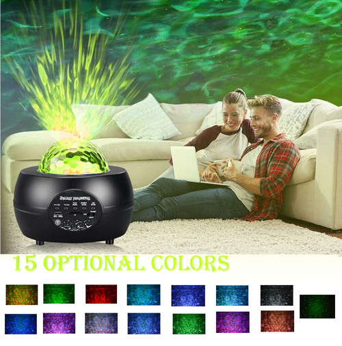 LED Night Light Starry Sky Projector with Bluetooth Wireless Speaker - Aubaines À GO-GO