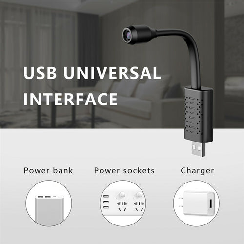 Wifi Mini DIY Camera USB 1080P Camera Motion Detect Home Security - Aubaines À GO-GO