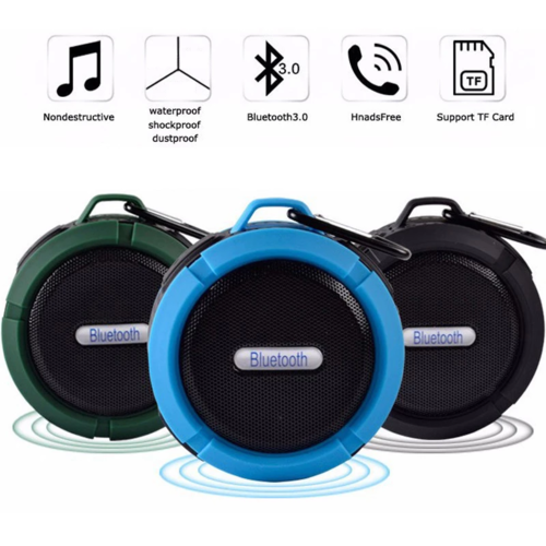 Mini Portable Waterproof Bluetooth Speaker with Suction Cup - Aubaines À GO-GO