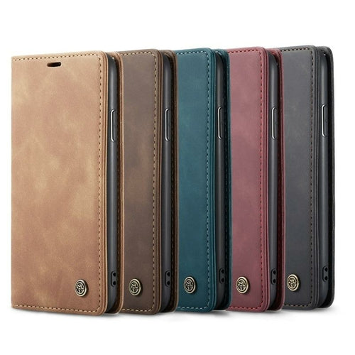 Luxury Magnetic Flip Wallet Case for iPhone 7, 8, X, 11, 12, 13 - Aubaines À GO-GO