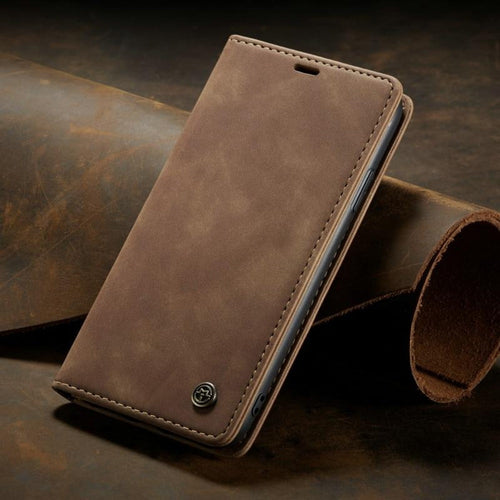 Luxury Magnetic Flip Wallet Case for iPhone 7, 8, X, 11, 12, 13 - Aubaines À GO-GO