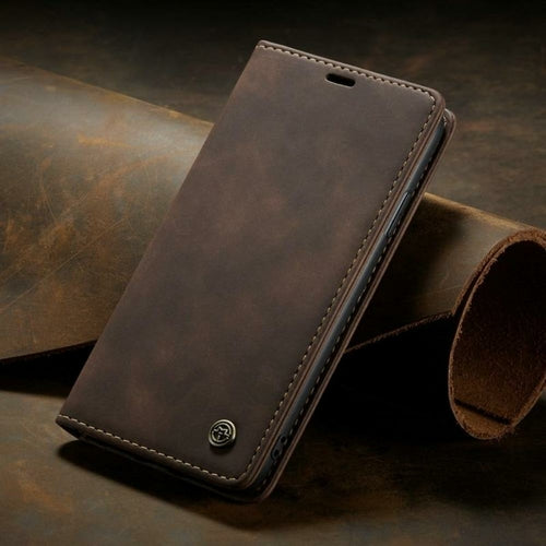Luxury Magnetic Flip Wallet Case for iPhone 7, 8, X, 11, 12, 13 - Aubaines À GO-GO