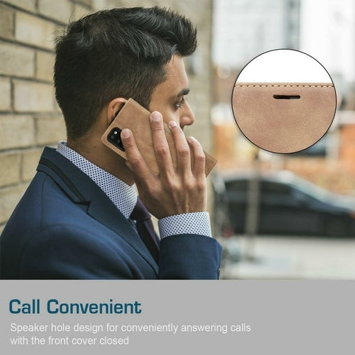 Luxury Magnetic Flip Wallet Case for iPhone 7, 8, X, 11, 12, 13 - Aubaines À GO-GO