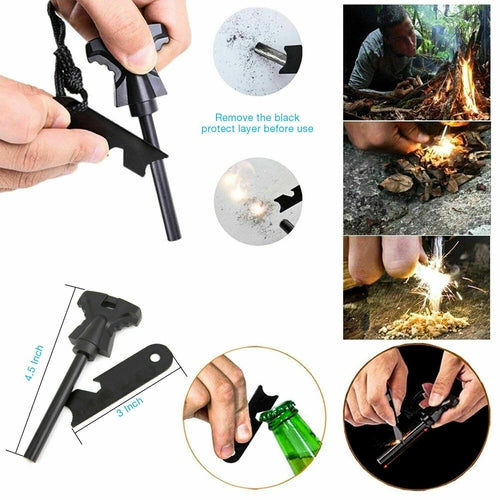 14 in 1 Outdoor Emergency Survival And Safety Gear Kit Camping - Aubaines À GO-GO