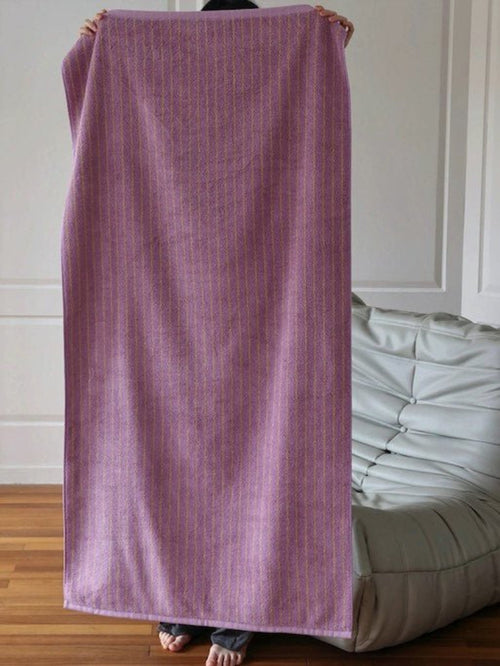 Ultra Soft Absorbent Retro Stripe Bath Towel - 100% Organic Cotton - Aubaines À GO-GO
